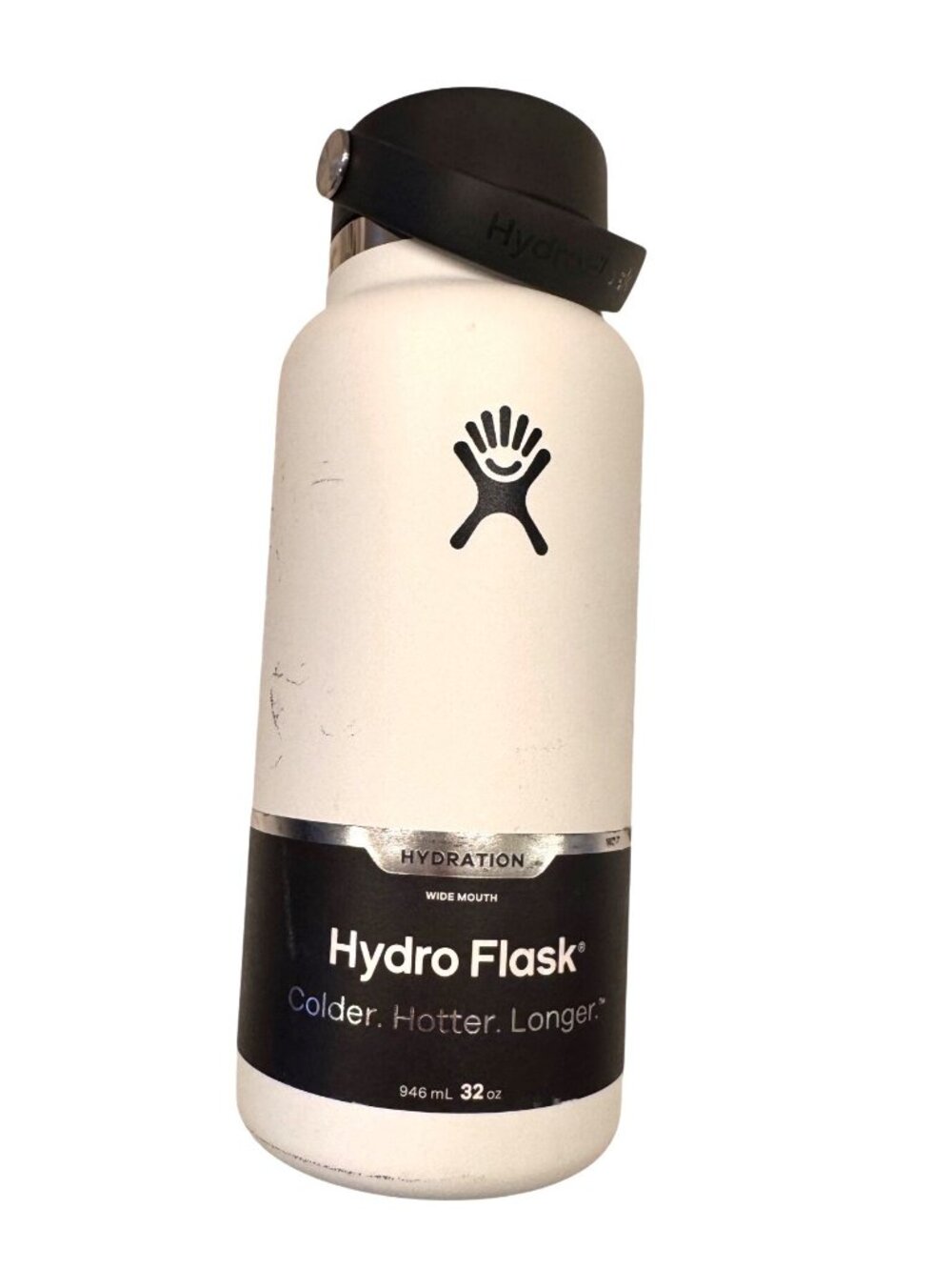 Hydro Flask Wide Mouth Hydration 32oz Flex Cap White NWT